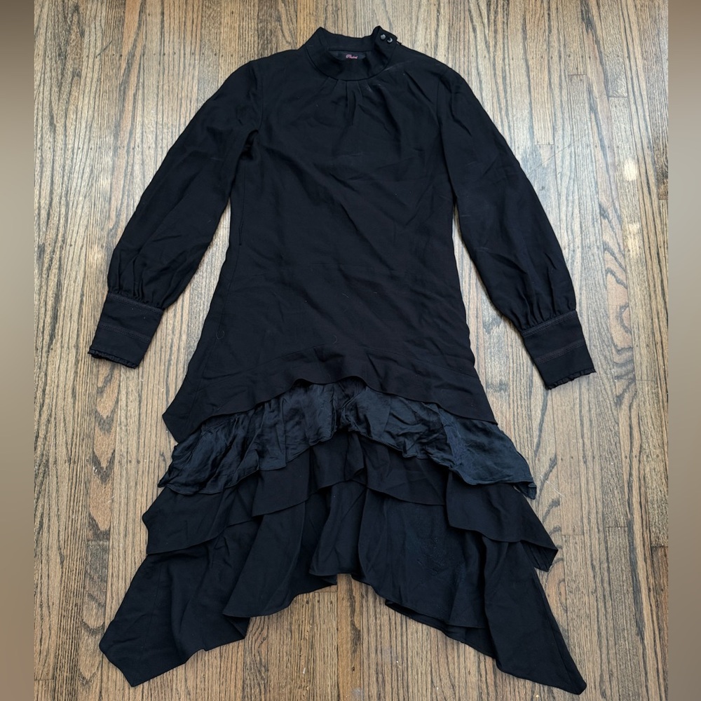 Prairie Victorian High Neck Ruffle Dress